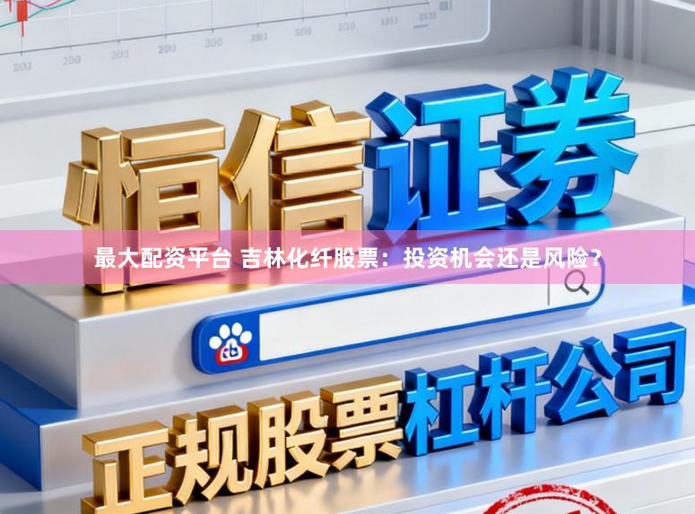 最大配资平台 吉林化纤股票:投资机会还是风险?