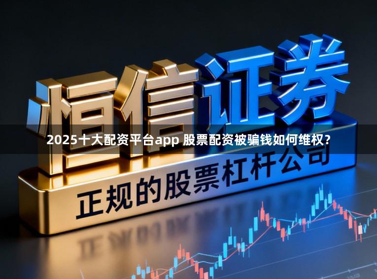 2025十大配资平台app 股票配资被骗钱如何维权？